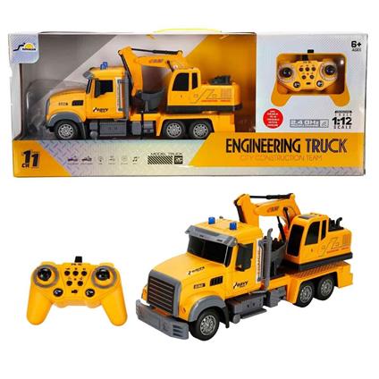 5093 Sun-Rst-RC İŞ Makinesi 1 12 İnşaat FF Ses Işık 3 7V  Usb 2 4 Ghz
