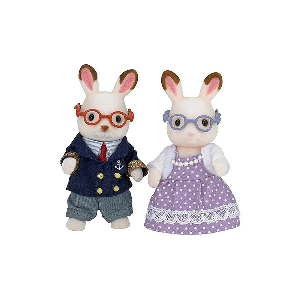5190 Sylvanian Families, Çikolata Kulaklı Tavşan Anneanne Ve Dede, +3 Yaş
