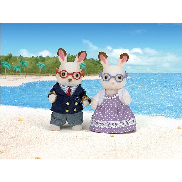 5190 Sylvanian Families, Çikolata Kulaklı Tavşan Anneanne Ve Dede, +3 Yaş