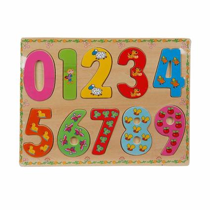 5215 -Wooden Puzzle Numbers 10 Parça