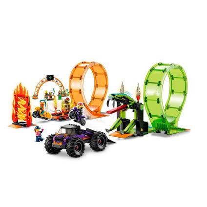 60339 Lego City - Çift Çemberli Gösteri Arenası 598 Parça +7 Yaş
