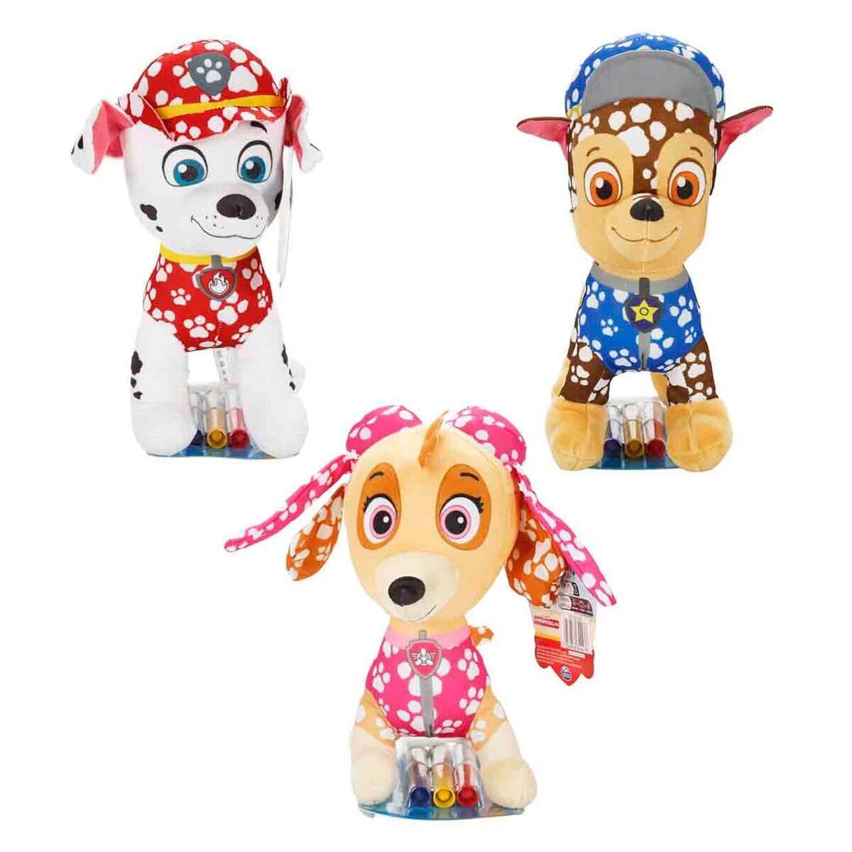 64446 Sun-Htı-Sbr-Figür Peluş Paw Patrol Doodle Pups Boyama Kalemli Paw 3A