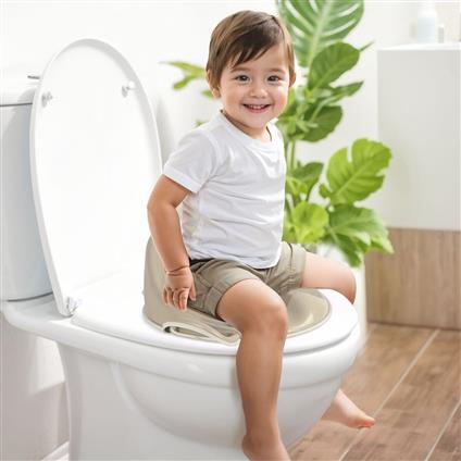7188 Yüksek Arkalıklı Tuvalet Alıştırma Adaptörü Relax Bej