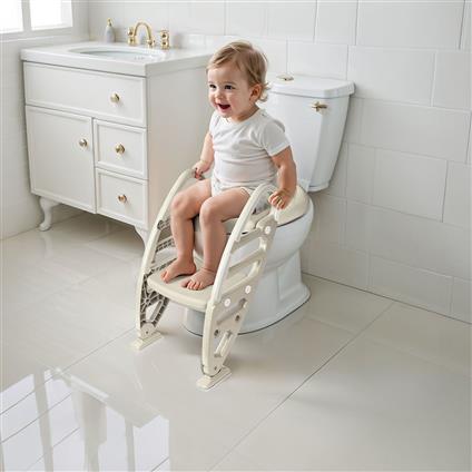 7241 Kaymaz Ayarlı Merdiven Klozet Adaptörü Relax Bej -Dolu Oyuncak