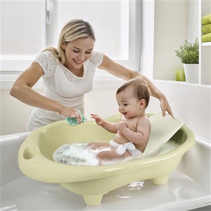 7269 Hıppo Bebek Yıkama Küveti VE Desteği Eco Yeşil
