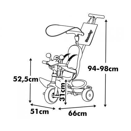 7600741503 Baby Driver Tricycle Grey