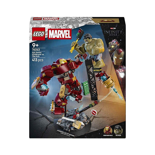 76343 Lego Marvel Efsanevi Savaş: Hulkbuster, Hulka Karşı 413 Parça +9 Yaş