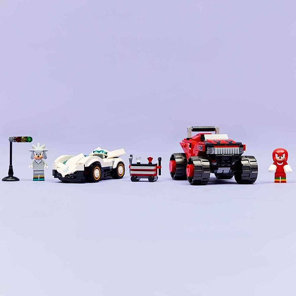 77118 Lego Sonic Silverın Arabası, Knucklesın Canavar Kamyonuna Karşı 378 Parça