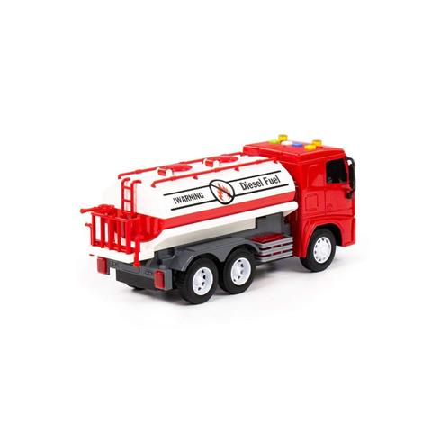 96296 Cıty Sürtmeli V2 Tanker Işıklı Ve Sesli Kırmızı Kabin Kutuda - Polesie