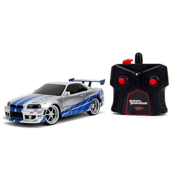 9772 Sun-Sım-Jda-RC Araba 1 24 Fast Furıous Nıssan Skylıne Gtr 2 4 Ghz Fastf