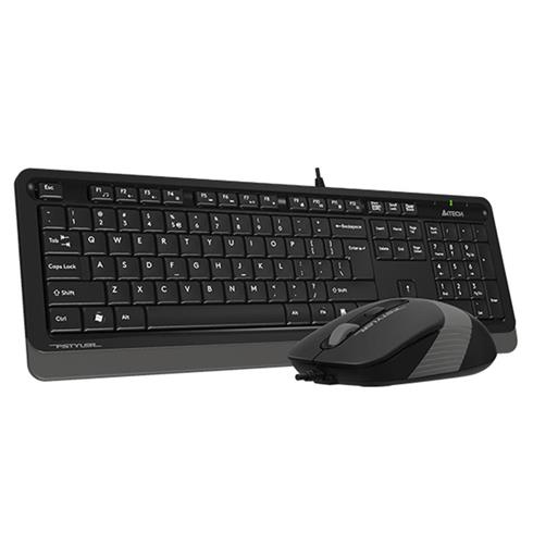 A4 Tech F1010 Q Usb Gri MM Kablolu Klavye Mouse Set