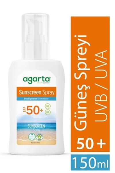 Agarta Renksiz 50 Faktör Tüm Ciltler İçin Leke Karşıtı Nemlendirici Yaşlanma Karşıtı Suya Dayanıklı Yüz Ve Vücut Güneş Kremi 150 Ml