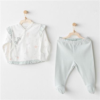 Andywawa AC25508 Sıde Snap Set Love Family 2'Li Zıbın Set Mint