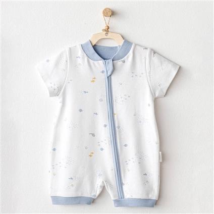 Andywawa AC25605 Ocean İs My Happy Place Bebek Tulum White