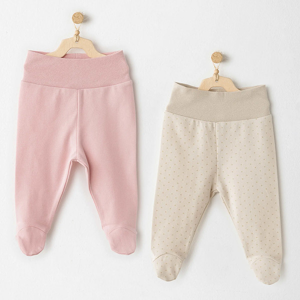 Andywawa AC26046 You Are Special 2'Li Patikli Pantolon Pink