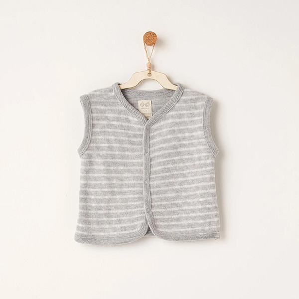 Andywawa AC26221 Casual Yelek Grey