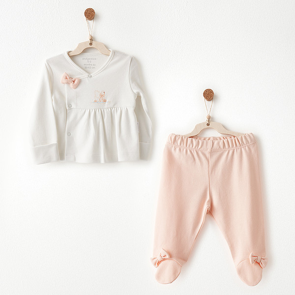 Andywawa AC26534 Little Swan Love 2Li Takım Salmon