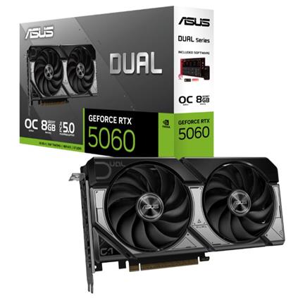 Asus Geforce Dual-Rtx5060-O8G 8GB Gddr7 128Bıt 1Xhdmı 3Xdp Ekran Kartı