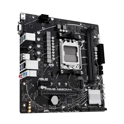 Asus Prıme A620M-K Ddr5 6400Mhz 1Xvga 1Xhdmı 1XM.2 Usb 3.2 Matx AM5 (Amd AM5 9000/8000/7000 Serileri İle Uyumlu)