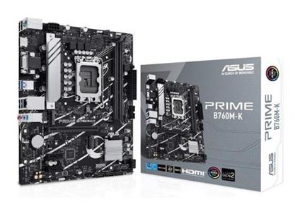 Asus Prıme B760M-K Ddr5 8000Mhz 1Xvga 1Xhdmı 2XM.2 Usb 3.2 Matx 1700P (12. / 13. VE 14. Nesil İşlemci Uyumlu)