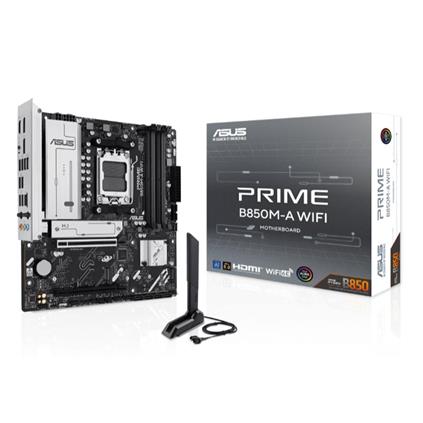 Asus Prıme B850M-A Wıfı Ddr5 8000MT/S 1Xhdmı 2Xdp 3XM.2 Usb3.2 Matx AM5 (Amd AM5 9000/8000/7000 Serileri İle Uyumlu)