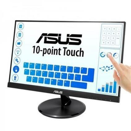 21.5 Asus VT229H Ips 5MS 60Mhz 1Xvga 1Xhdmı Fhd 1920X1080 Hoparlör Çerçevesiz Düşük Mavi Işık Dokunmatik Ekran Vesa