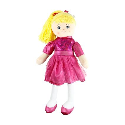 AY950C Parlak Elbiseli Bez Bebek 50 Cm -Vardem