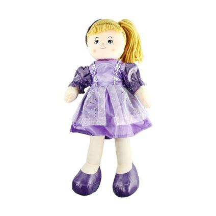 AY950C Parlak Elbiseli Bez Bebek 50 Cm -Vardem