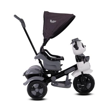 Babyhope 127A Little Panda 3 Tekerli Kontrollü Bisiklet (Pedli) Gri