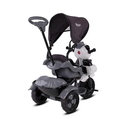 Babyhope 127A Little Panda 3 Tekerli Kontrollü Bisiklet (Pedli) Gri