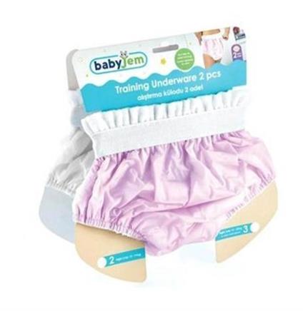Babyjem Alıştırma Külodu 2'Li Set 3 Yaş Pembe Kutulu