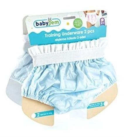 Babyjem 041 10 - 15 Kg Tekli Sızdırmayan Yıkanabilir Mavi Alıştırma Külodu