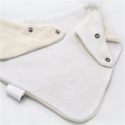 Babyjem Ahşap Diş Kaşıyıcılı Bürümcük Müslin Önlük 736 Ekru