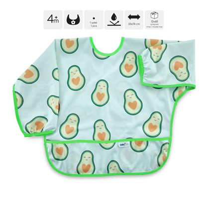 Babyjem Baskılı Blw Kollu Önlük 784 Avokado