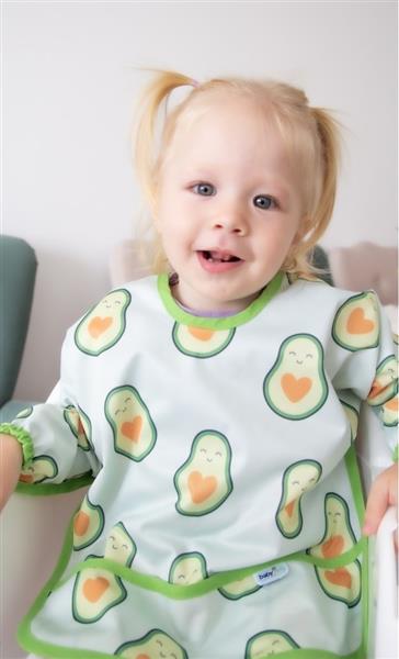 Babyjem Baskılı Blw Kollu Önlük 784 Avokado