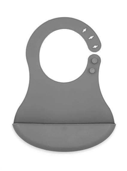 Babyjem Mini Silikon Önlük 718 Gri