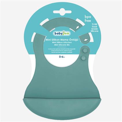 Babyjem Mini Silikon Önlük 718 Mint