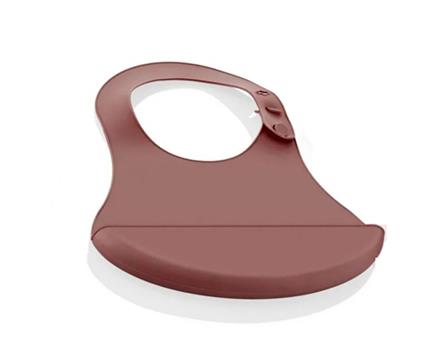 Babyjem Mini Silikon Önlük 718 Mocha