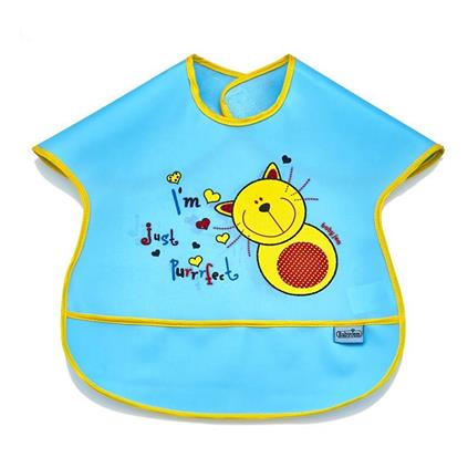 Babyjem Poli Muşamba Büyük Mama Önlüğü 029 Mavi