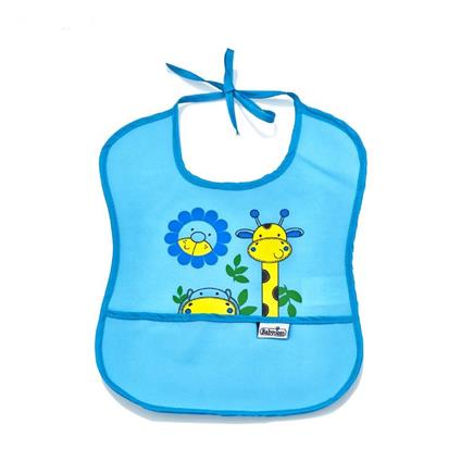Babyjem Poli Muşamba Küçük Mama Önlüğü 030 Mavi
