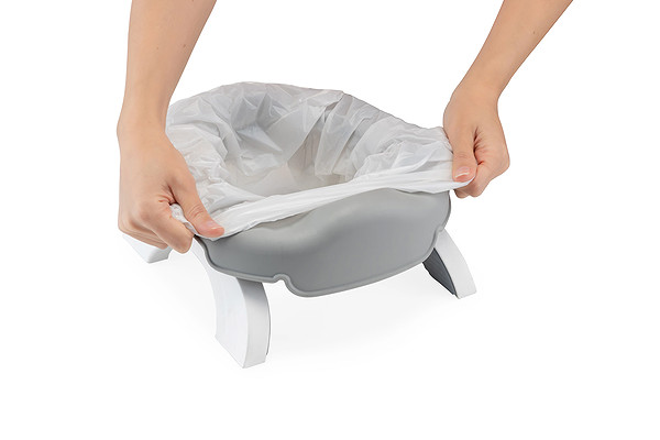 Babyjem Portatif Lazımlık + 5 Poşet Hediye 591 (Yeni) Soft Gri