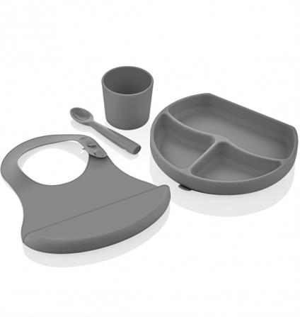 Babyjem Silikon Beslenme Seti 728 Gri