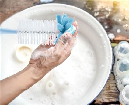 Babyjem Süngerli Biberon Fırçası 776 Mavi