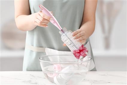 Babyjem Süngerli Biberon Fırçası 776 Pembe