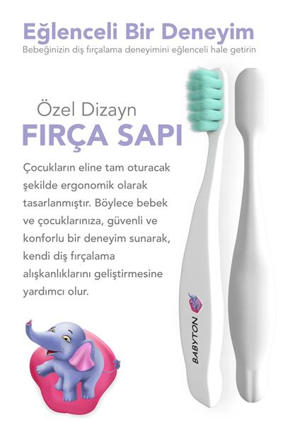 Babyton Bio Ultra Yumuşak Çocuk Diş Fırçası Fil