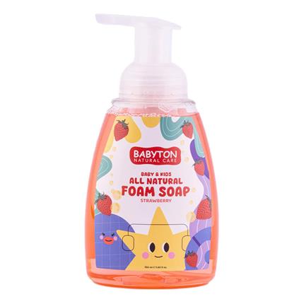 Babyton Çocuklar İçin Doğal Köpük Sabun Çilek