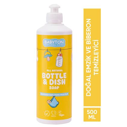 Babyton Doğal Emzik Ve Biberon Temizleyicisi Bitkisel Elde Bulaşık Sabunu 500 Ml