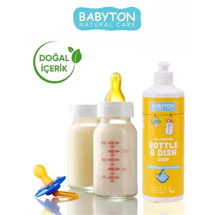 Babyton Doğal Emzik Ve Biberon Temizleyicisi Bitkisel Elde Bulaşık Sabunu 500 Ml