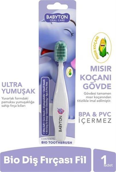 Babyton Bio Ultra Yumuşak Çocuk Diş Fırçası Fil