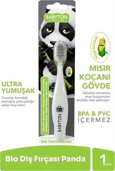 Babyton Bio Ultra Yumuşak Çocuk Diş Fırçası Panda